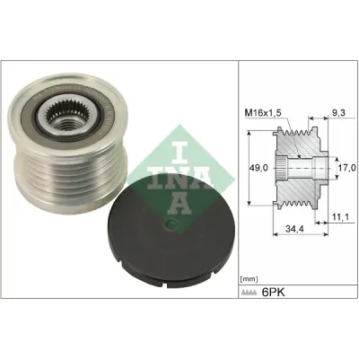 Sistem roata libera, generator INA 535 0075 10