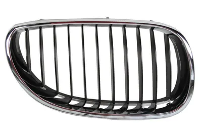Grila fata Dreapta potrivit BMW 5 (E60), 5 (E61) 2.0-5.0 2001-2010 - (crom/negru)