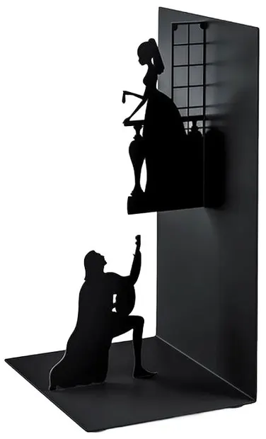 Opritor pentru cărți Balvi - Romeo și Julieta, negru