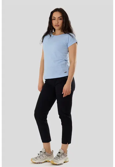 Pantaloni crop pentru drumetie Carmi - Negru