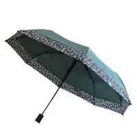 Umbrelă mini Perletti verde model floricele