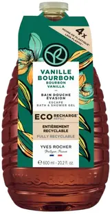 Yves Rocher Bain Nature Gel de duș, vanilie, umplutură, 600 ml