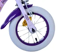 Bicicleta pentru copii EL Disney Wish 12 inch, frana de mana pe roata fata, scaun si ghidon reglabil, spite metalice, roti gonflabile, stopuri reflectorizante