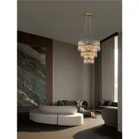 Lampa suspendata CROWN Alama aurie Metal Crystal Clear (114 pcs) LED G9 42x5 Wat 100-240 Volt IP20 Fara bec
