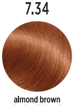 Vopsea de par Profesionala ELEMENT 7.34, 100 ml, Almond Brown