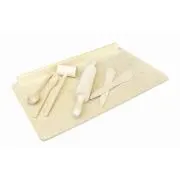 Set bucatarie - lemn natur, 7 piese