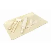 Set bucatarie - lemn natur, 7 piese