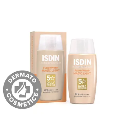 Fotoprotector Fusion Water Magic Color Light SPF50, 50ml, Isdin