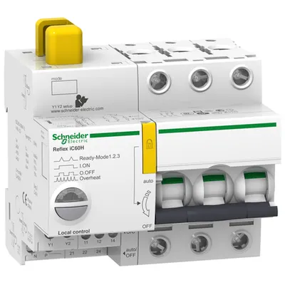 Reflex Ic60H Ti24 10 A 3P Curba D Intreruptor Automat Cu Cda Integrata