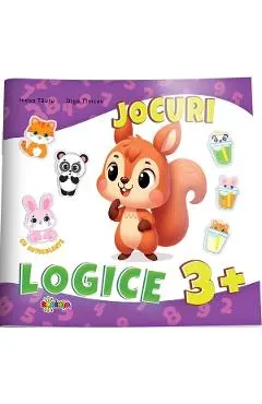 Jocuri logice cu autocolante 3 ani+