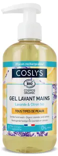 Gel bio pentru spalare pe maini fara sapun, cu extract de lamaie si lavanda, 300ml, Coslys