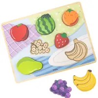 Puzzle în relief Viga Toys - Fructe