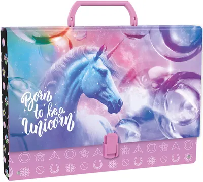 Servietă cu mâner Derform Unicorn 15 - A4