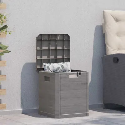 vidaXL Ladă de depozitare pentru grădină, maro, 90 L