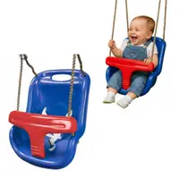 Leagăn tip scaunel Fun pentru bebeluși – albastru-roșu