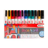 Marker acrilic, MK503, 12buc/set Daco