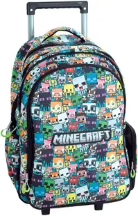 Ghiozdan cu roți GIM Minecraft - Chibi