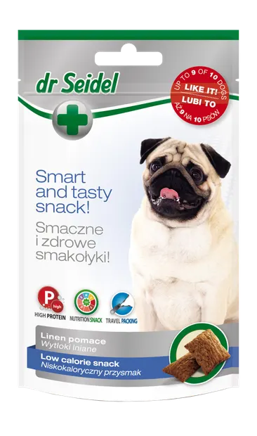 Gustare pentru caini cu continut scazut de calorii, Dr. Seidel, 90g