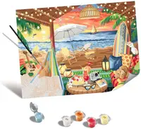 Set de pictură cu numere Ravensburger CreArt - Cabană confortabilă