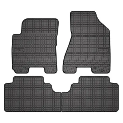 Covor podea FROGUM cauciuc, 4 buc. BASIC, fata spate, set, culoare neagra, potrivit HYUNDAI TUCSON; KIA SPORTAGE II 08.04-12.10, SUV