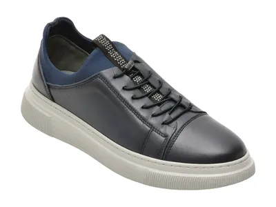 Pantofi GRYXX bleumarin, BS3810, din piele naturala