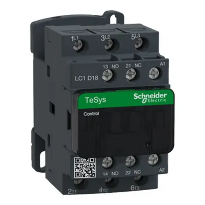 Contactor, TeSys Deca, 3P(3NO), AC-3/AC-3e, <=440V, 18A, bobina 575V AC 50/60Hz, borne cu surub