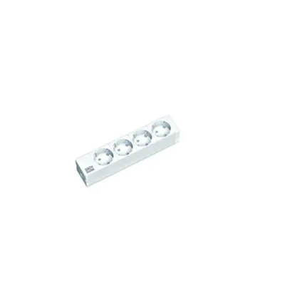 PDU 10'' 4xSchuko, 2 m fisa Schuko, AL