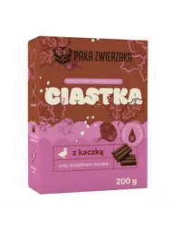 PAKA ZWIERZAKA biscuiți cu rață și sfeclă roșie 200 g gustări pentru câini