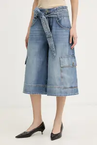 Pinko pantaloni scuți cargo pentru femei, din denim