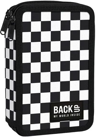 BackUp DW - Chessboard neceser cu accesorii, 2 fermoare