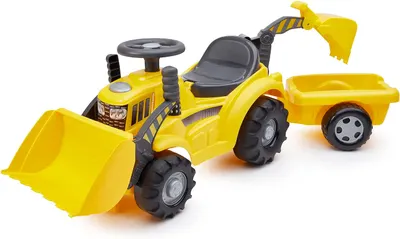 Excavator pentru copii Ecoiffier - Cu remorcă