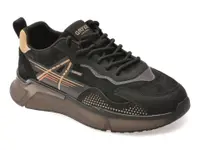 Pantofi sport GRYXX negri, 5568, din piele ecologica