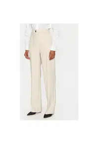Pantaloni dama 10015261 - Poliester/Viscoza - Bej - Bej