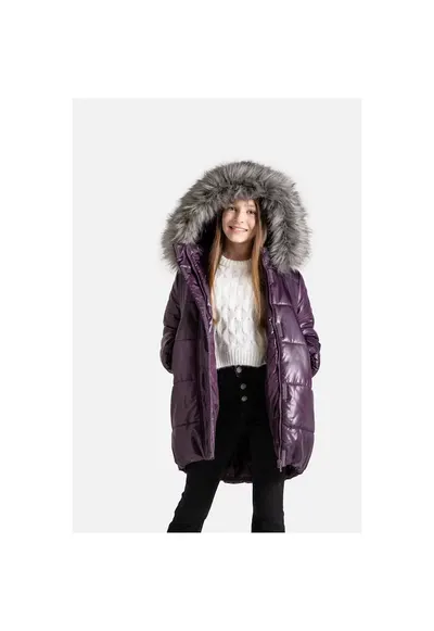 Geaca fete - poliester - violet