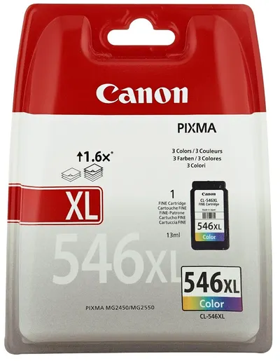 Cartuș de cerneală Canon - CL-546XL, pentru PIXMA MG2450/MX495, C/M/Y