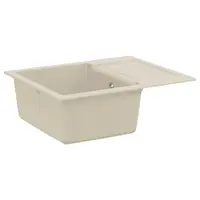 vidaXL Chiuvetă Bej 620 x 500 mm 80% Quartz și 20% Rășină