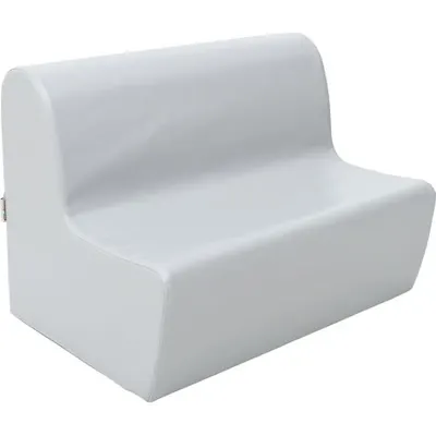 Canapea medie gri din spuma, masura 1, 26 cm inaltime, gradinita