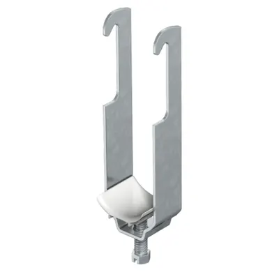 Clamp clip, double, plastic pressure trough | Type 2056W 2 52 FT
