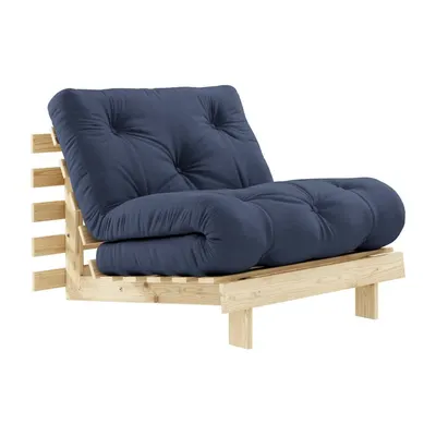 Fotoliu variabil KARUP Design Roots Raw/Navy, albastru închis