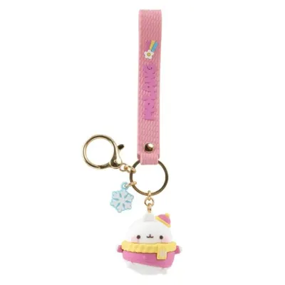 Breloc cu Pandantiv si Curea Yume Molang Weather Series - Molang with Snowflakes