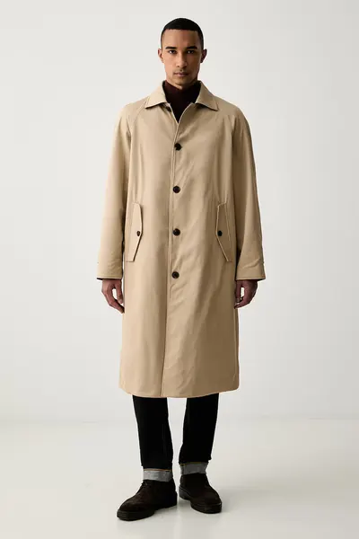 Trussardi palton reversibil pentru bărbați din lână