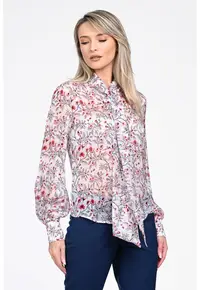 Camasa dama eleganta matase cu flori Eliza