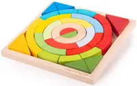 Set de joacă Bigjigs - Arcuri și triunghiuri senzoriale colorate