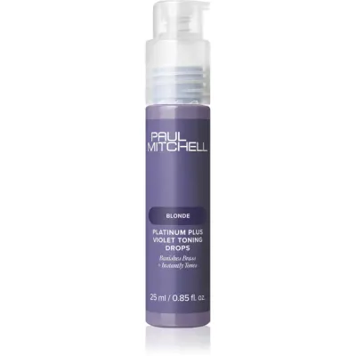 Paul Mitchell Platinum Plus Violet Toning Drops picături neutralizeaza tonurile de galben 25 ml