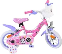 Bicicletă pentru copii cu roți ajutătoare E&L cycles - Minnie Mouse, 12''