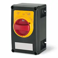 Intrerupator separatorn40A 3P IP66 115x190x128mm Y1 IK10 EMERGENCY YELLOW/RED GW 960°C