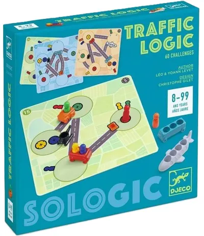 Joc de logică pentru copii Djeco Sologic - Trafic