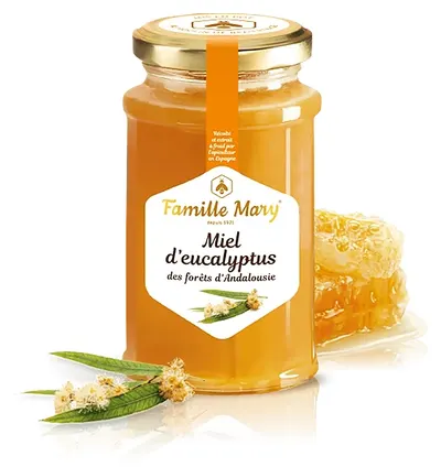 Miere de albine din flori de eucalipt, 360 g, Famille Mary