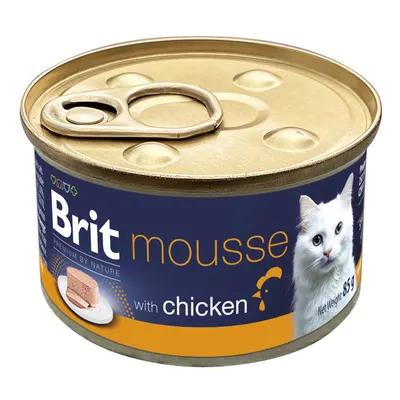 Conserva pentru pisici Brit Premium Mousse cu pui 85 gr