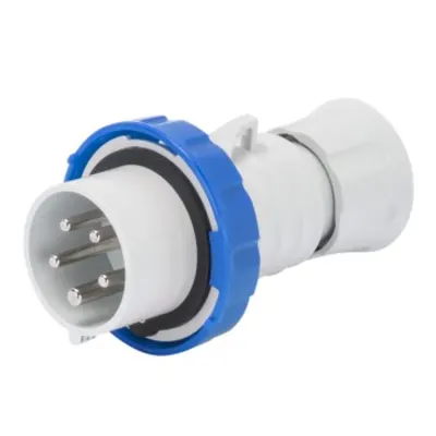 Stecher fisa industriala HP - IP66/IP67/IP68/IP69 - 3P+E 32A 200-250V 50/60HZ - BLUE - 9H - FAST WIRING